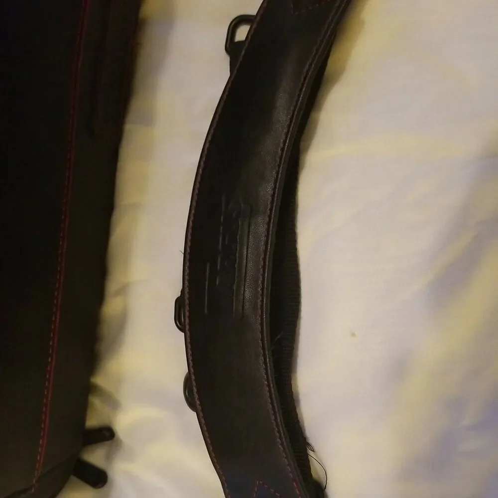Targus Laptop Computer Bag Business Briefcase Leather Multiple Compartments